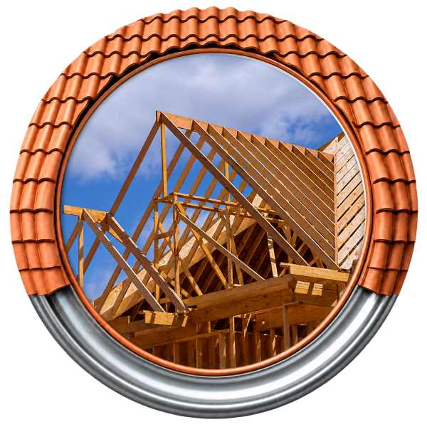 Construction et rénovation de charpente en bois Charpente en bois pour une maison en construction